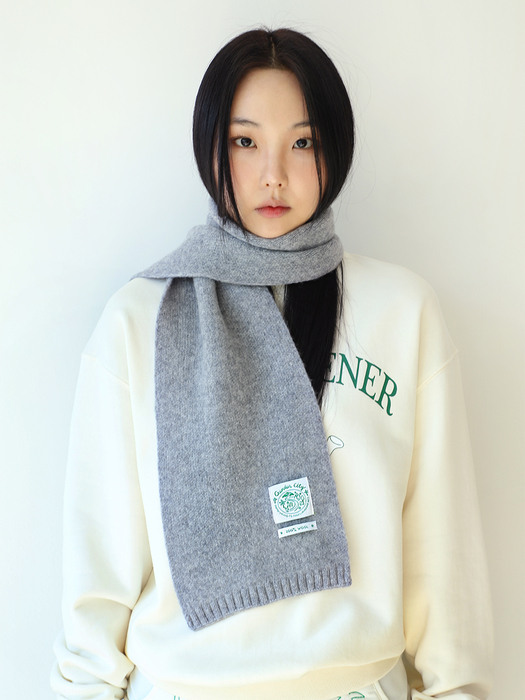 GARDEN CITY WOOL MUFFLER - GRAY 머플러 목도리