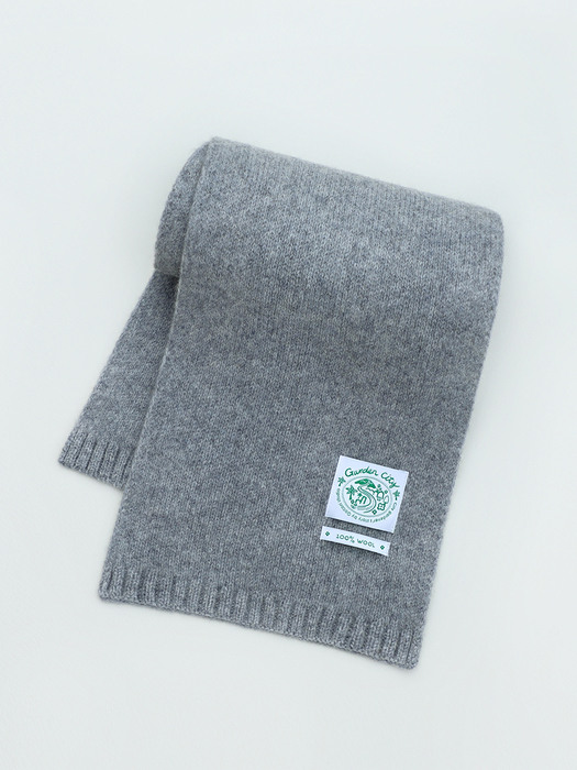 GARDEN CITY WOOL MUFFLER - GRAY 머플러 목도리