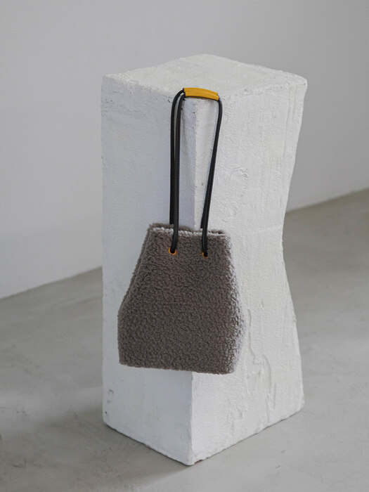 Eco-fur Hobo bag(에코퍼 호보백)_Grey