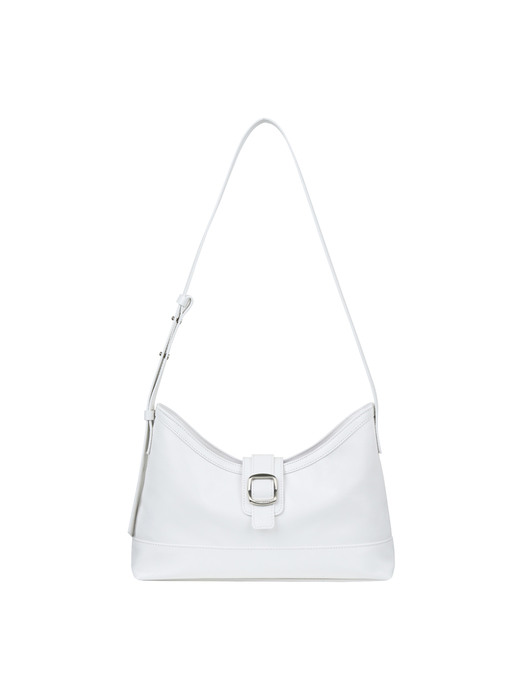 veil middle bag_crinkle white