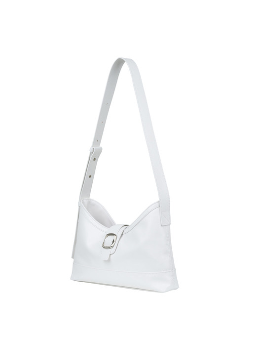 veil middle bag_crinkle white