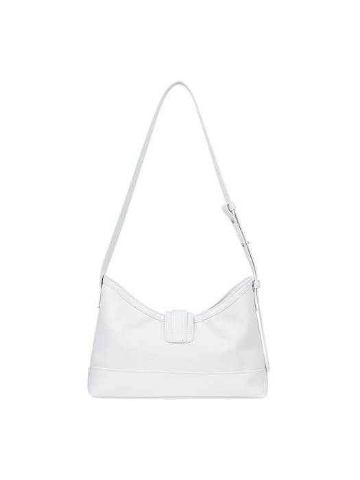 veil middle bag_crinkle white