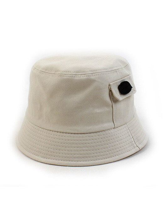 Pocket Beige Drop Bucket Hat 버킷햇