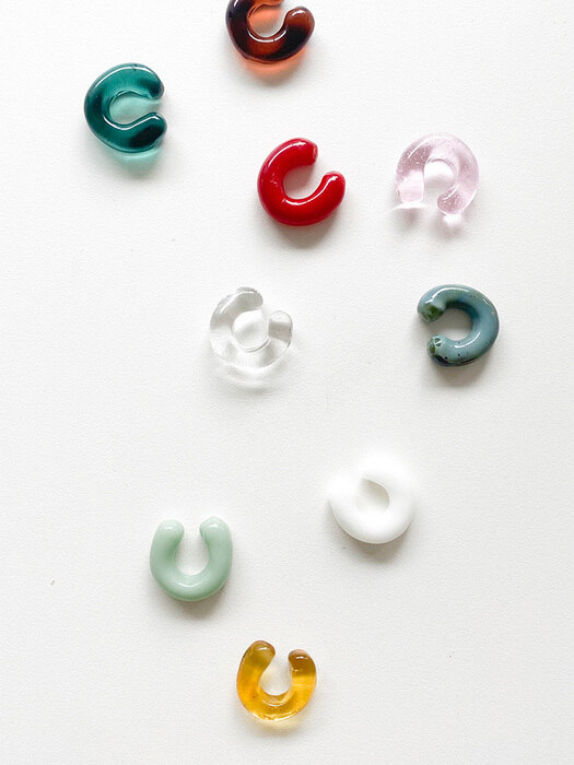 [Glass]Seed earcuff(32color)