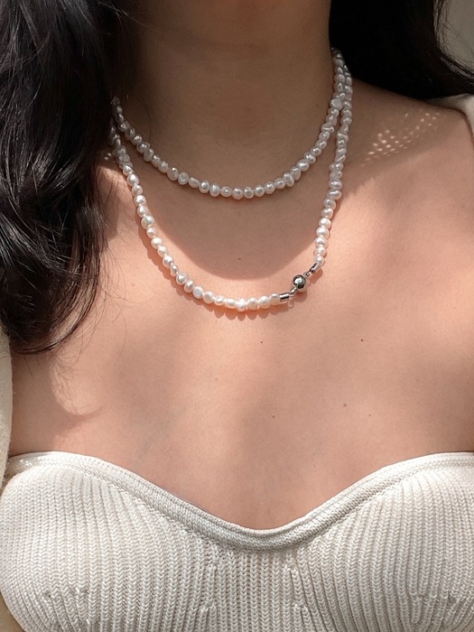 fresh water pearl long necklace