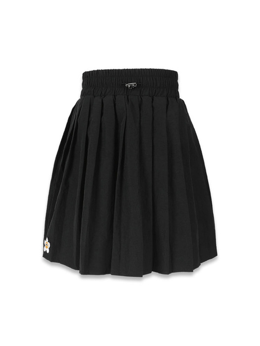 marine pleate skirt black