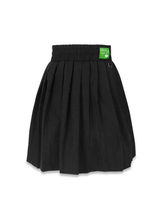 marine pleate skirt black