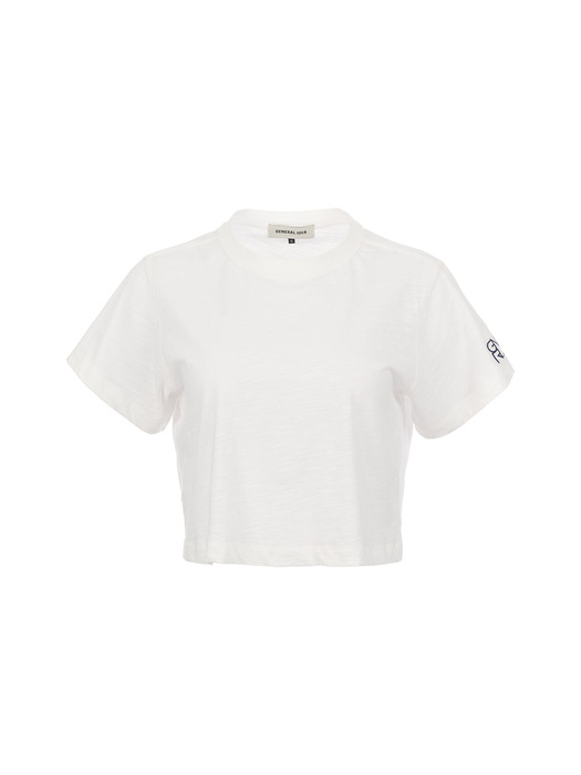 UNISEX 에센셜 슬러브 반팔 티셔츠 [WHITE] / SBC2U01016