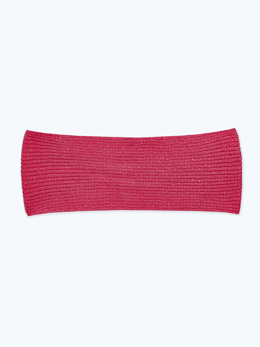 [SET] LISE METALIC YARN BACKLESS+TUBE TOP HOT PINK