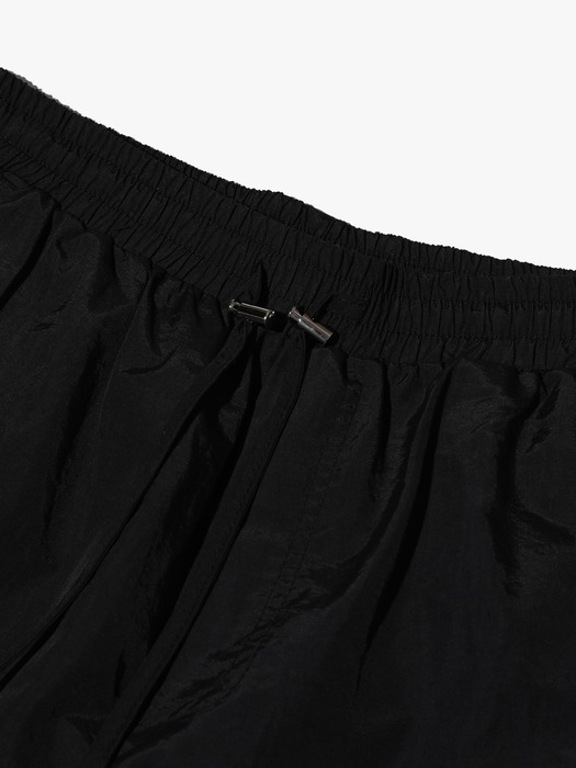 String Cargo Sharing Jogger Pants Black