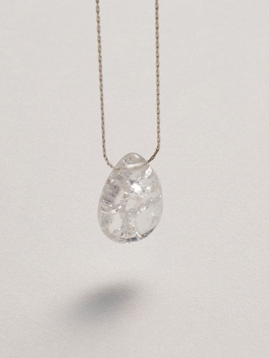 Simone natural Crystal drop Necklace
