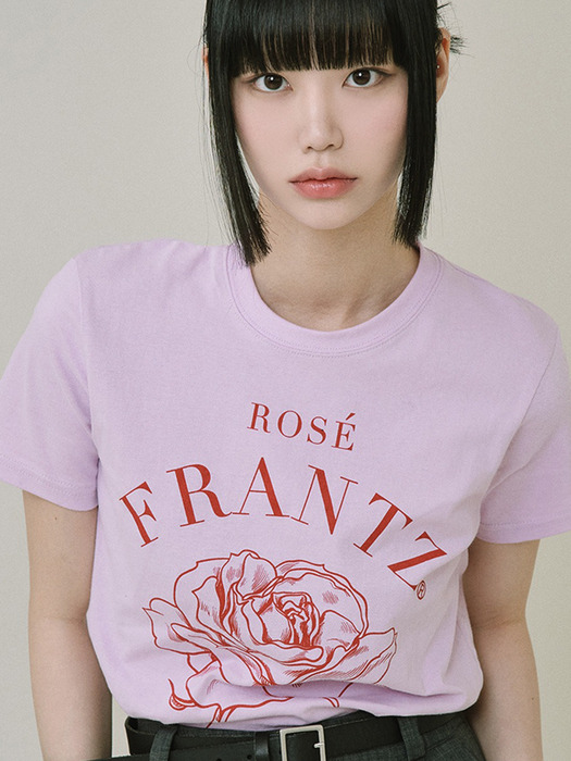 Drawing Flower Tee [Pink]