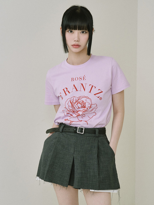 Drawing Flower Tee [Pink]