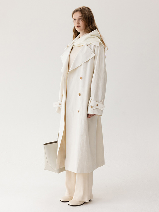 Aran Trench Coat Chalk