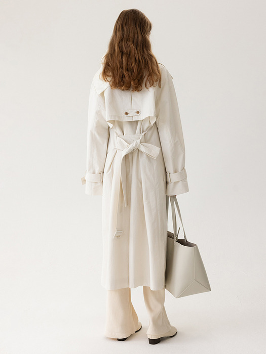 Aran Trench Coat Chalk