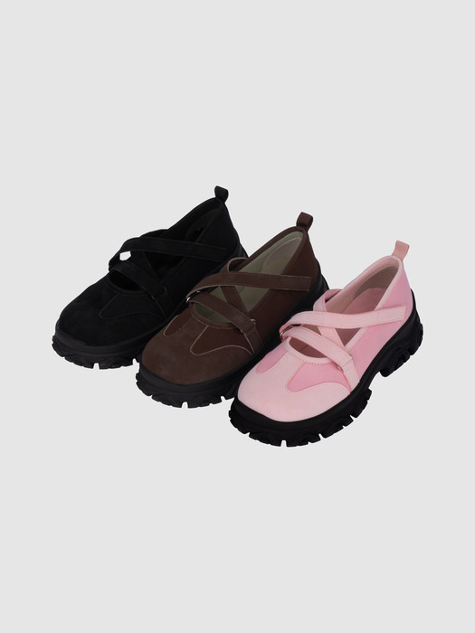 X strap maryjane sneakers (3colors)