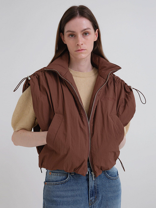 WIND VEST PADDING (BROWN)