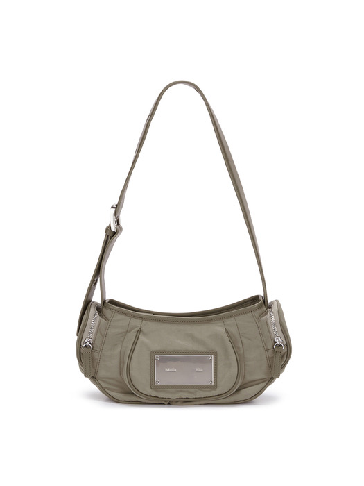 MADELEINE ROUND BAG IN LIGHT KHAKI