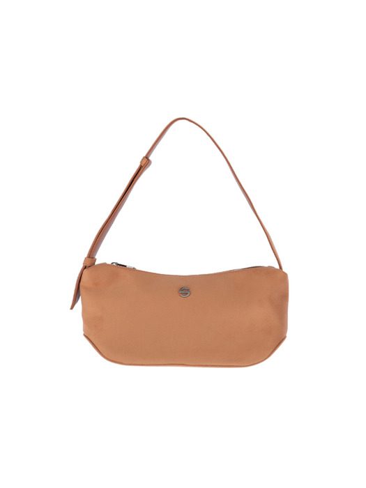 groove middle bag - suede camel