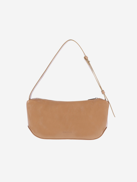 groove middle bag - suede camel