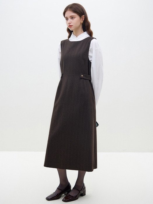 WD_Round woolen vest dress