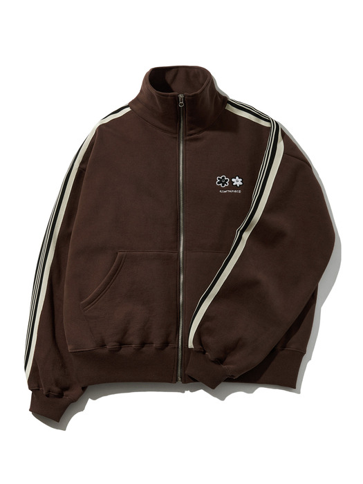 DAISY TRACK LINE JACKET (BROWN)