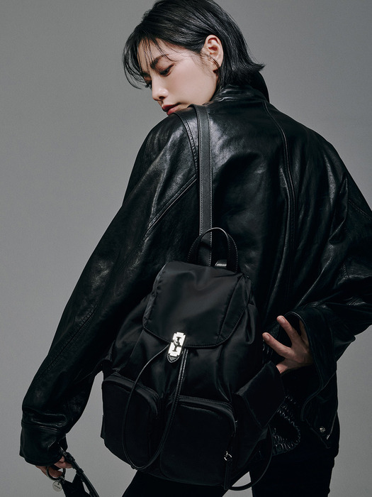 Hey Double Pocket Backpack M (헤이 더블 포켓 백팩 미듐)_4colors