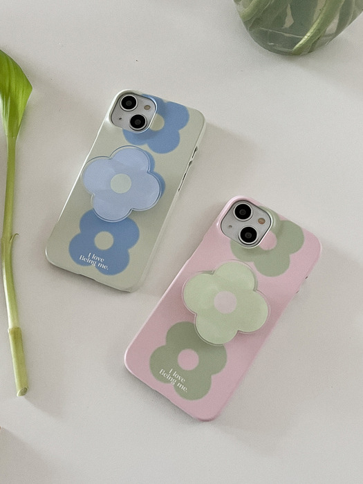 flower drops gradation 디자인 [하드 폰케이스]