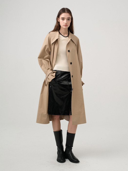 Big Collar Point Volume Sleeve Trench Coat NEW4SR201_91