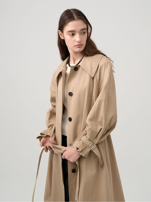 Big Collar Point Volume Sleeve Trench Coat NEW4SR201_91