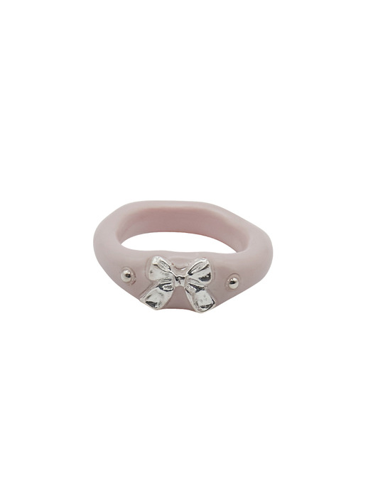 ribbon metal ring-pink