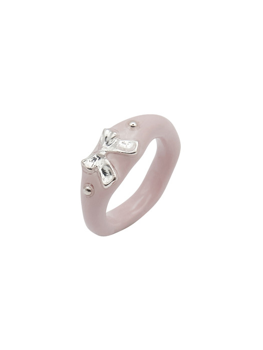 ribbon metal ring-pink