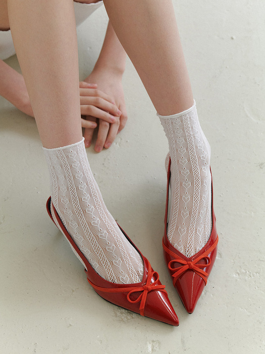 Pin Cross-Ribbon Slingback_4 Colors