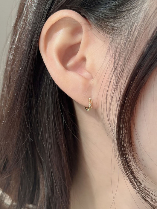 14k dot lace one touch earrings