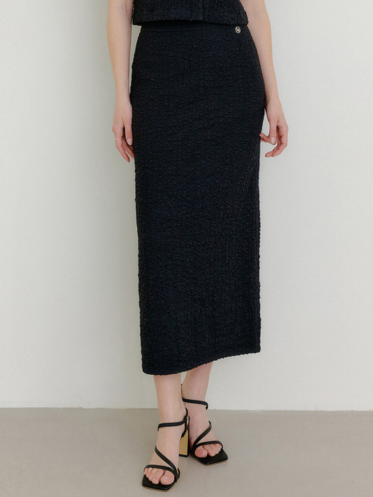 브리트니 윙클 미디 스커트 / BRITNEY WRINKLE MIDI SKIRT_2colors