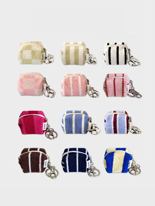 Mini Terry Pouch Keyring (12Colors)