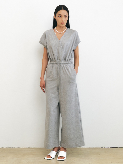 [HACIE X ITALY] COTTON BLENDED JUMPSUIT [3COLORS]