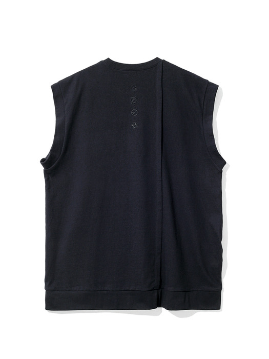 LIBERTY NON SLEEVE T-SHIRT_BK