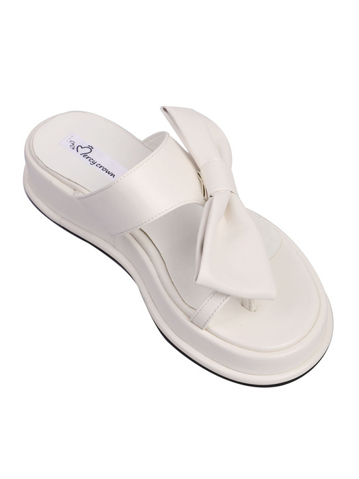 Fairy  Ribbon Summr 4cm sandal _ IVORY