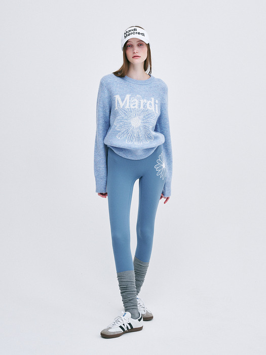 MOHAIR BLENDED KNIT PULLOVER_SKY IVORY