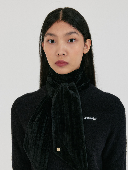 ZUIE Textured Scarf - Black