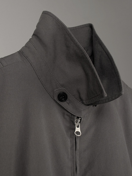 SOFT COTTON BLOUSON_CHARCOAL