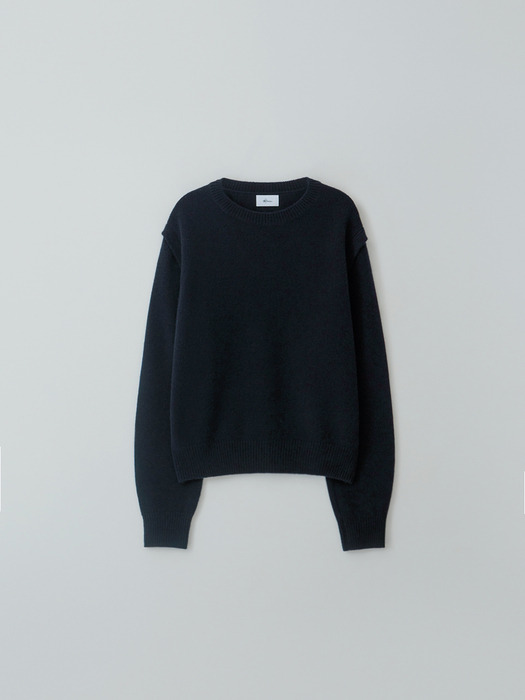 wool sweater (navy)