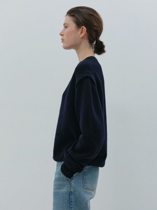 wool sweater (navy)