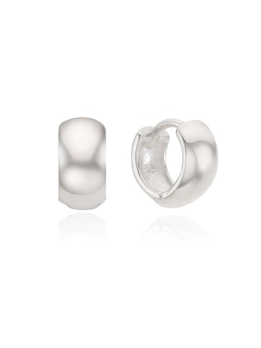 [silver925]square onetouch earring