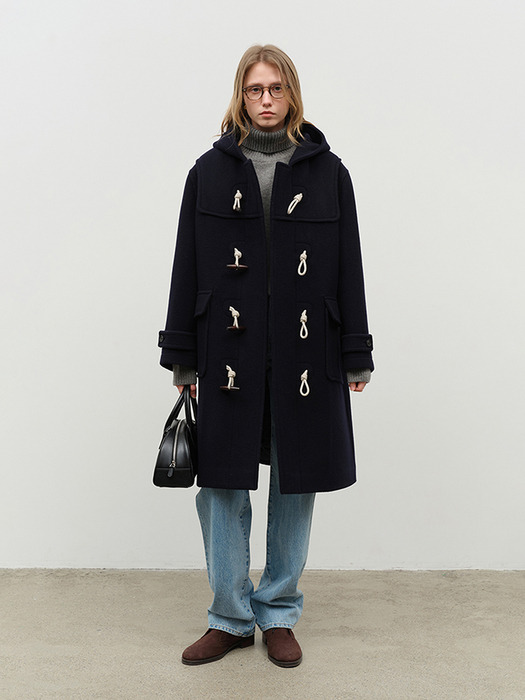 UNISEX CLASSIC DUFFLE COAT NAVY SOLID_UDCO4D128N2