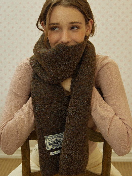 Color Blend Knit Muffler - 4Color