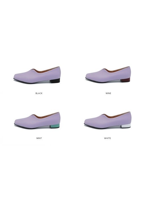 T001 v-loafer violet (2cm)