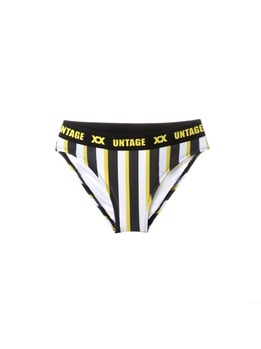 stripe low-cut bikini briefs[yellow]