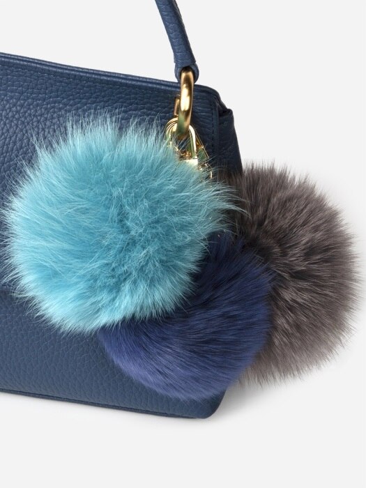 FOX FUR POMPOM Charm 13 Color